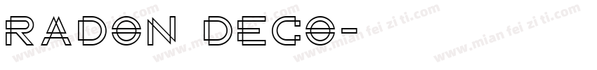 Radon Deco字体转换